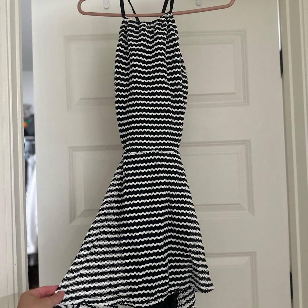 Lands' End Women's Crochet Monokini Swim Dress Swimsuit